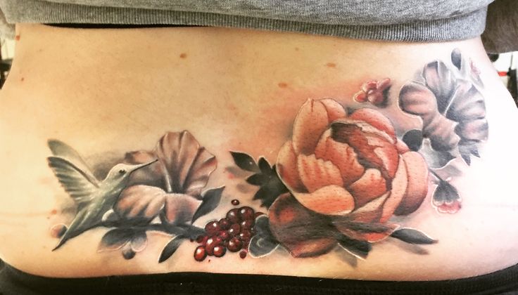 My New Tattoo Vintage Flower Bird Lower Back Coverup Lower Back My New Tattoo Vintage Flower Bird Lower Back Coverup Lower Back