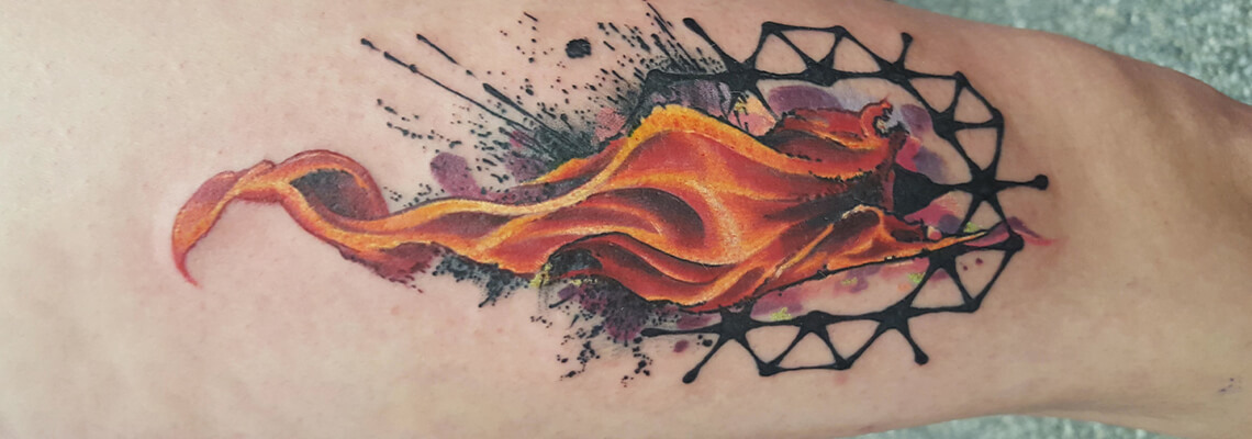 Realistic Fire Tattoo Design Realistic Fire Tattoo Design