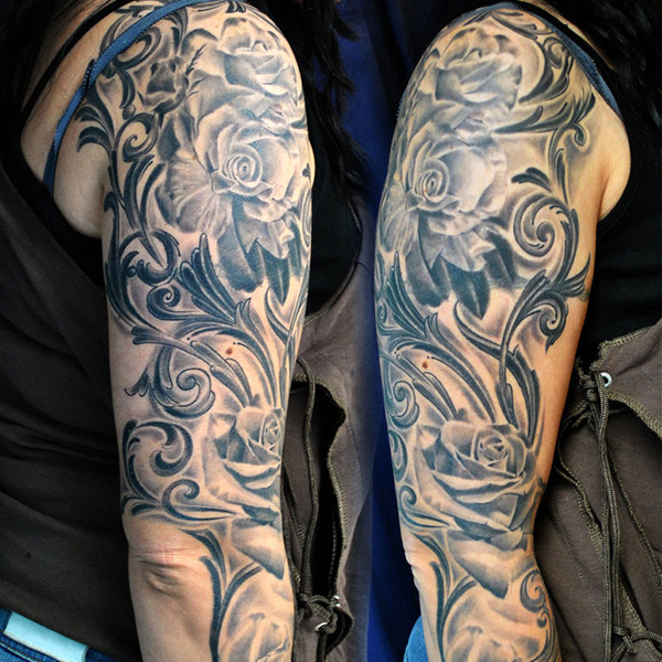 Rose Sleeve Tattoos With Quotes Quotesgram Rose Sleeve Tattoos With Quotes Quotesgram