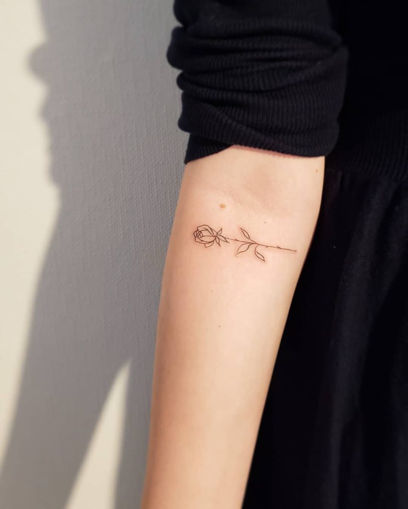 Rose Tattoo Forearm Rose Tattoo Forearm