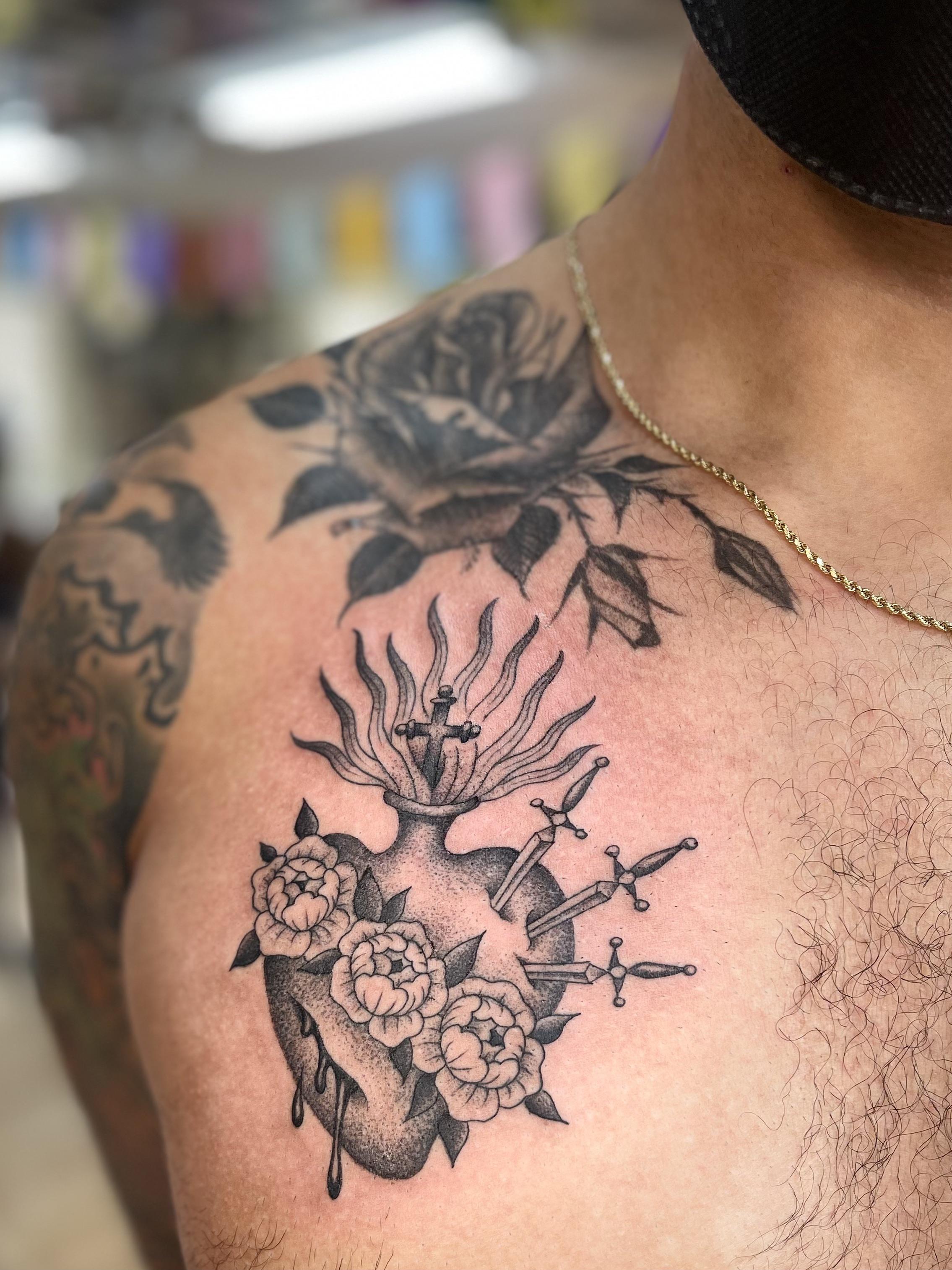 Sacred Heart 3 I Usually Push Clients To Get Color But This Just Looks So Tough By Me Jimmyrivertattoo At North Shore Tattoo Co In Danvers Ma R Traditionaltattoos Sacred Heart 3 I Usually Push Clients To Get Color But This Just Looks So Tough By Me Jimmyrivertattoo At North Shore Tattoo Co In Danvers Ma R Traditionaltattoos