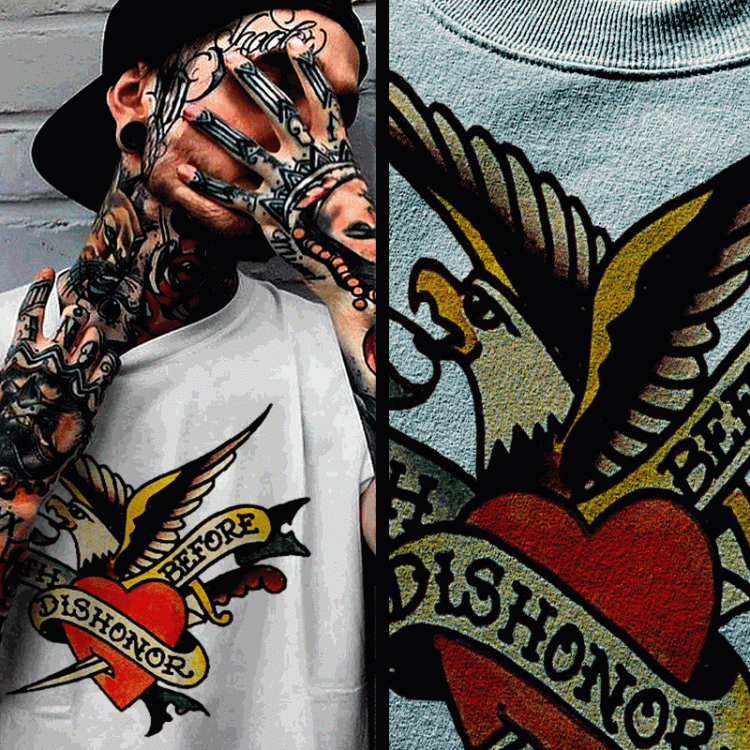 Sailor Jerry Eagle And Heart T Shirt Flash Tattoo Tee And Review Sailor Jerry Eagle And Heart T Shirt Flash Tattoo Tee And Review