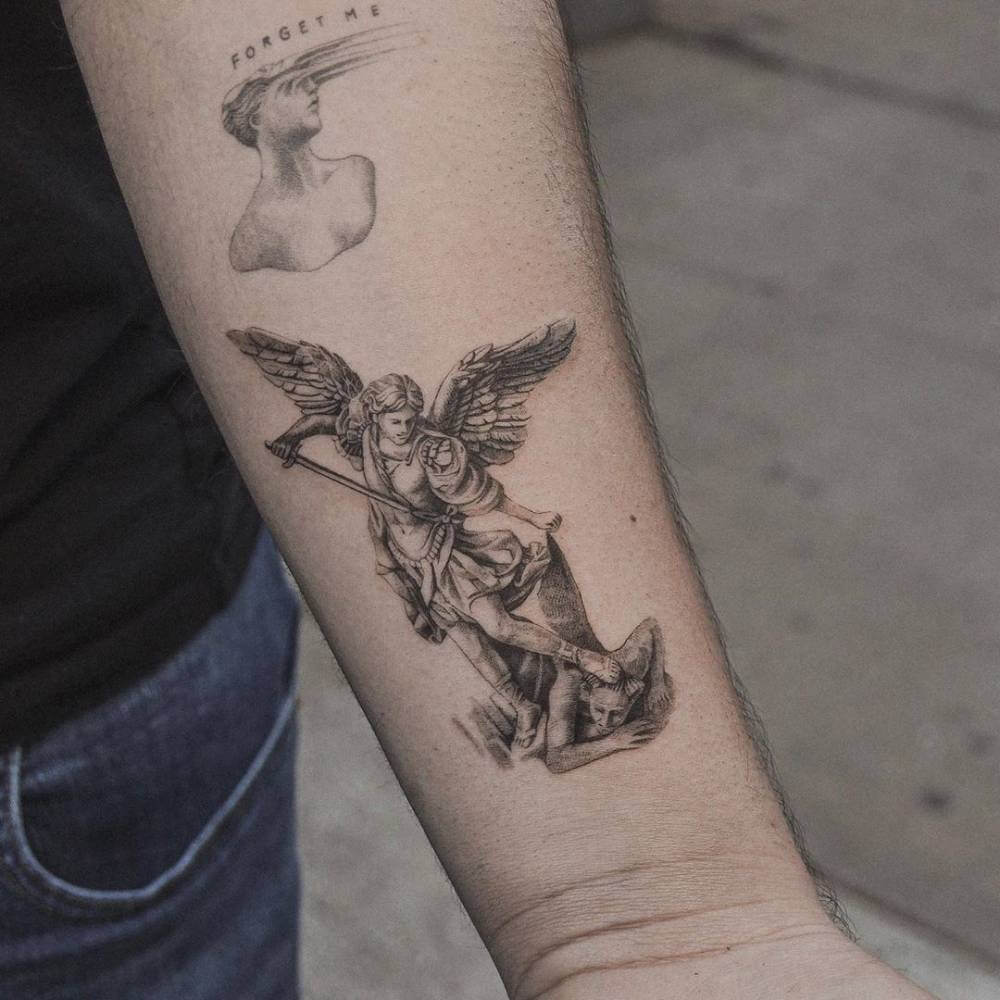 Saint Michael The Archangel Tattoo Designs Archangel Michael Tattoo Saint Michael The Archangel Tattoo Designs Archangel Michael Tattoo