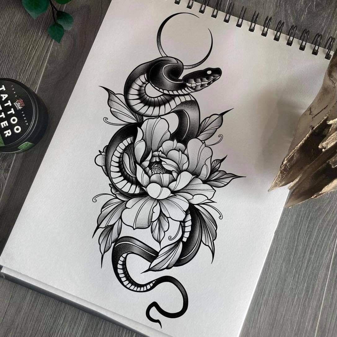 Sexy Snake And Flower Tattoo Ideas Tattoo Glee Sexy Snake And Flower Tattoo Ideas Tattoo Glee