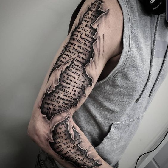 Skin Rip Tattoo Small Skin Rip Tattoo Small