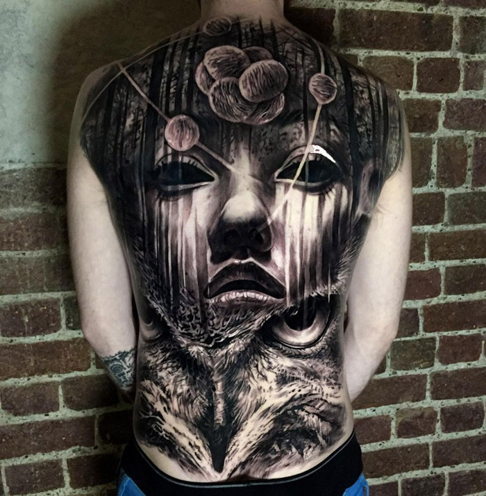 Small Full Back Tattoo Male Small Full Back Tattoo Male