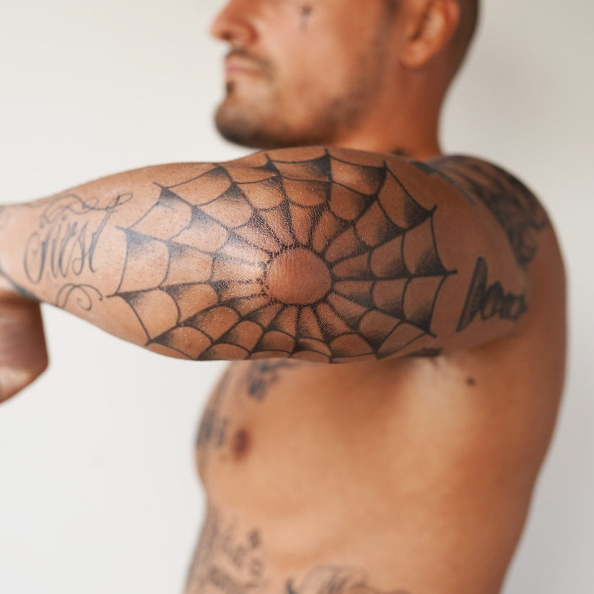 Spider Web Tattoo On Elbow For Men Spider Web Tattoo On Elbow For Men