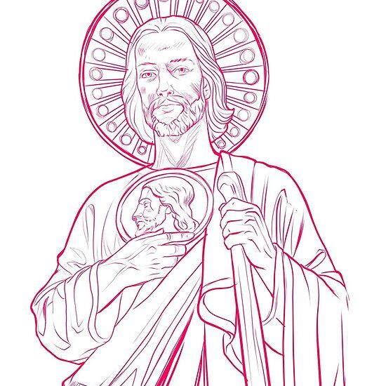 St Jude Tattoo Stencil St Jude Tattoo Stencil
