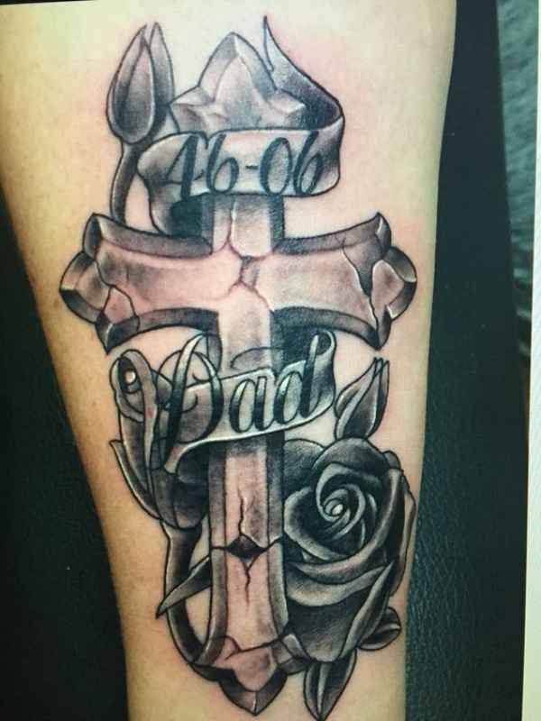 Tattoo Cross With Roses Tattoo Cross With Roses