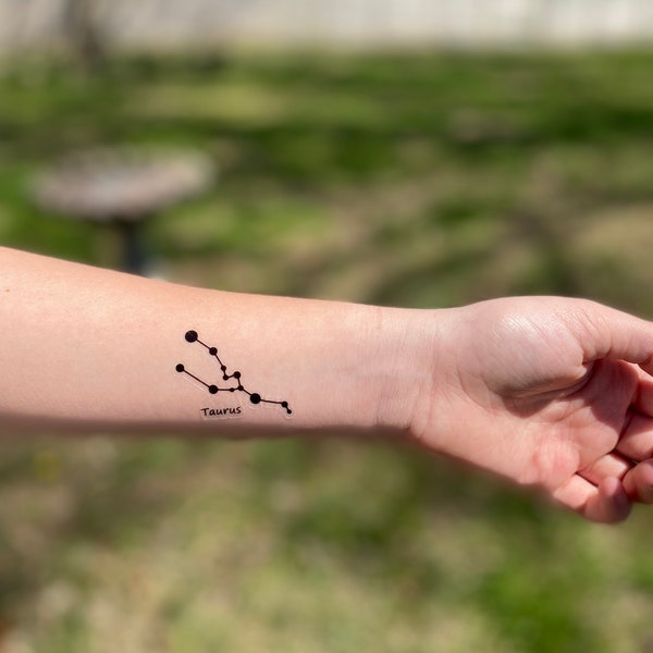 Taurus Star Constellation Tattoo Taurus Star Constellation Tattoo