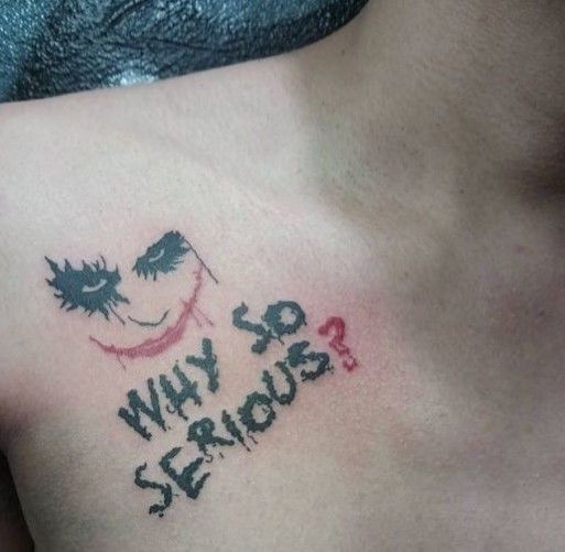 The Joker Why So Serious Tattoo The Joker Why So Serious Tattoo