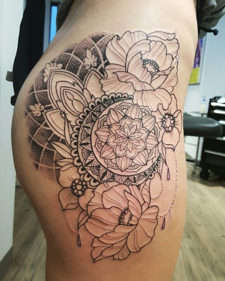 Thigh Tattoos Women Flowers Thigh Tattoos Women Flowers
