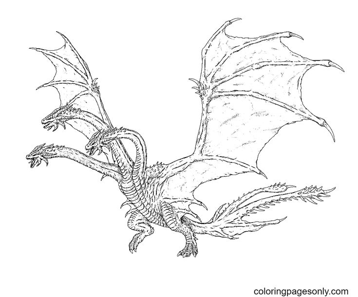 This Is My Rendition Of A King Ghidorah Tattoo By Artist Kikupunk From This Is My Rendition Of A King Ghidorah Tattoo By Artist Kikupunk From