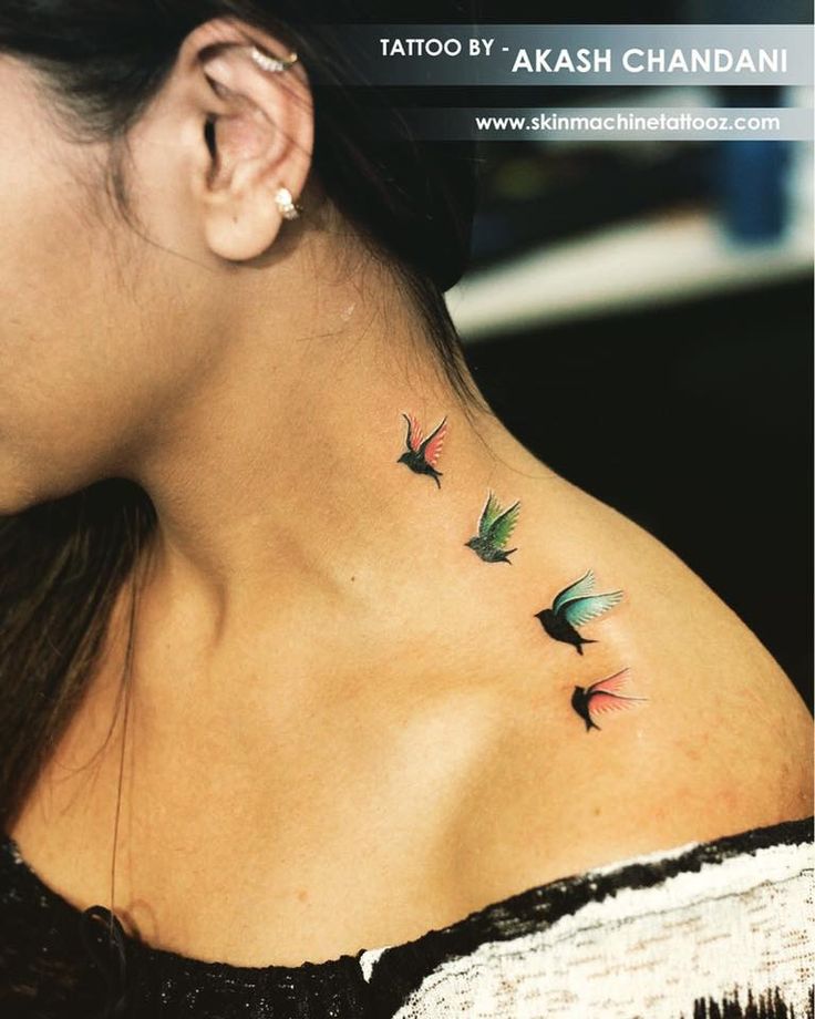 This Is One Of My Fav Work Feather With Birds Tattoo By Akash Chandani This Is One Of My Fav Work Feather With Birds Tattoo By Akash Chandani