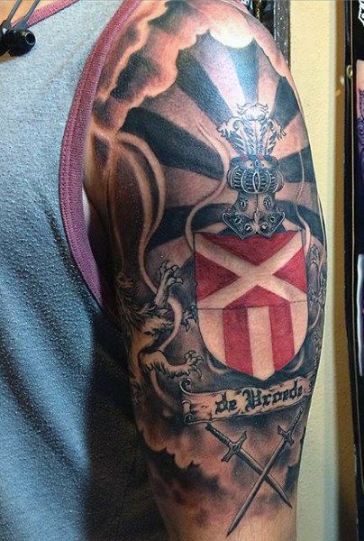 Top 43 Family Shield Tattoo Ideas 2021 Inspiration Guide Top 43 Family Shield Tattoo Ideas 2021 Inspiration Guide