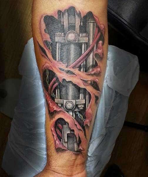 Torn Open Skin Tattoo Meaning Torn Open Skin Tattoo Meaning