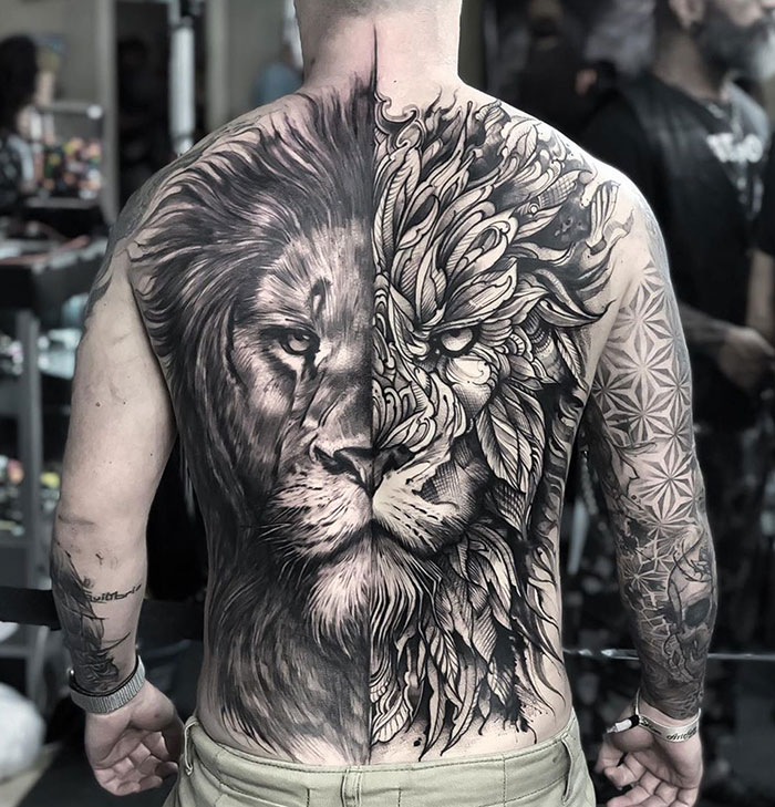Unique Full Back Tattoos Male Unique Full Back Tattoos Male